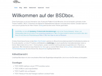 bsdbox.de Webseite Vorschau