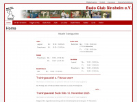 budo-club-sinsheim.de Webseite Vorschau