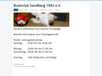budoclub-sandberg.de Webseite Vorschau