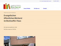 buecherei-im-bonhoeffer-haus.de Webseite Vorschau