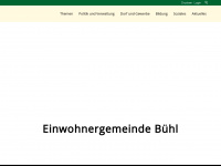 buehl.ch Webseite Vorschau