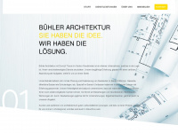 buehler-architektur.ch Webseite Vorschau