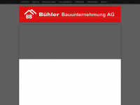 buehler-bau.ch Webseite Vorschau