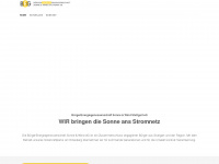 buergerenergie-sonne-wind.de Webseite Vorschau