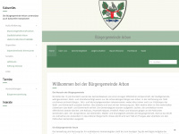 buergergemeinde-arbon.ch Webseite Vorschau