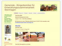 buergerkomitee-steinhagen.de Webseite Vorschau