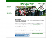 buergerschuetzen-rheinberg.de Webseite Vorschau