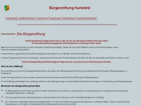 buergerstiftung-karlsfeld.de Webseite Vorschau
