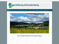 buergerstiftung-schwalenberg.de Webseite Vorschau
