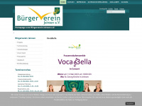 buergerverein-jeinsen.de Webseite Vorschau