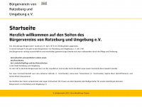 buergerverein-ratzeburg.de Webseite Vorschau