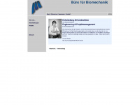 buero-biomechanik.de Webseite Vorschau