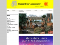 airedale-terrier-vom-sonnensee.de Webseite Vorschau