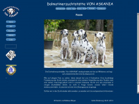 askania-dalmatiner.de Webseite Vorschau