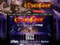 ozzfest.com Webseite Vorschau