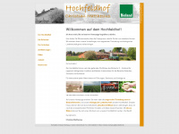 hochfeldhof.de Webseite Vorschau
