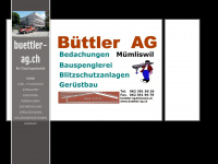 buettler-ag.ch Webseite Vorschau