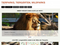 tierparks.at Webseite Vorschau