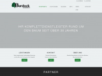 burdockbaumdienst.de Webseite Vorschau