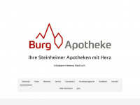 burgapotheke-steinheim.de Webseite Vorschau