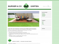 burger-gartenbau.ch Webseite Vorschau