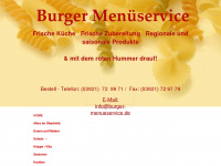 burger-menueservice.de Webseite Vorschau