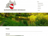 burgergemeinde-diessbach.ch Webseite Vorschau