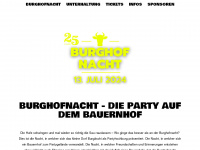 burghofnacht.ch Webseite Vorschau