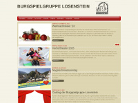 burgspielgruppe-losenstein.at Webseite Vorschau