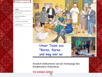 burgtheater-gutenberg.de Webseite Vorschau