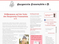 burgverein-frauenstein.de Webseite Vorschau