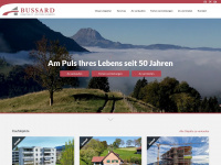 bussard.ch Webseite Vorschau