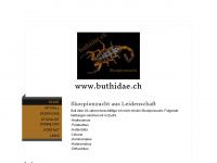 buthidae.ch Webseite Vorschau