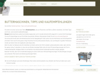 buttermaschinen.de Webseite Vorschau
