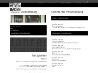kunstvereinbaden.at Webseite Vorschau