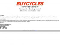buycyclesgoettingen.de Webseite Vorschau