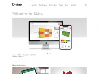 divine.de Webseite Vorschau