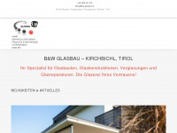bw-glasbau.at Webseite Vorschau