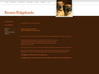 bwana-ridgebacks.de Webseite Vorschau