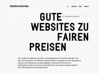 bytesbones.ch Webseite Vorschau