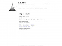c-b-tec.de Webseite Vorschau