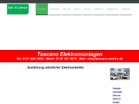 c-toscano.de Webseite Vorschau