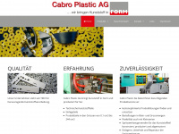 cabroplastic.ch Webseite Vorschau