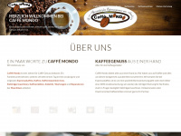 caffemondo.de Webseite Vorschau