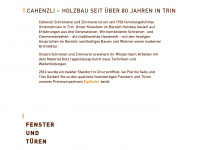 cahenzli.ch Webseite Vorschau
