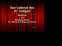 caligari-musical.de Webseite Vorschau