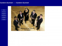 cambini-quintett.de Webseite Vorschau