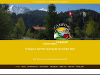 camping-carrera.ch Webseite Vorschau