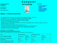 campotel-lausitzring.de Webseite Vorschau