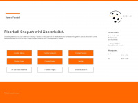 floorball-shop.ch Webseite Vorschau